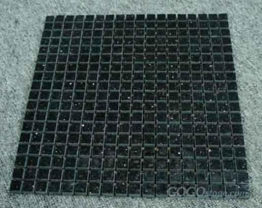 Black Pebble Mosaic Tiles