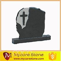 Chinese High Polished Black gravestone, Shanxi black granite headstone
