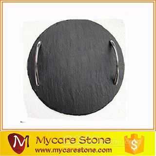 Designed Slate Snack plate, slate food plate for Party