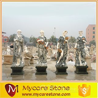 Garden Four Seasons Marble Statue, Hunan Marble four seasons sculpture
