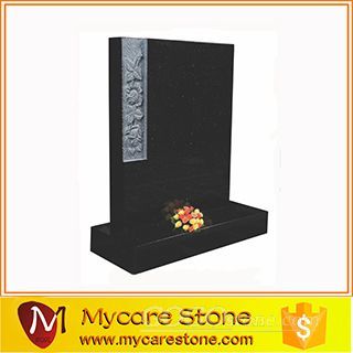 Fine Craft Black Granite Funeral Tombstone