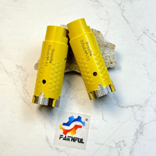 D35 Vacuum brazed arix segmented core bit