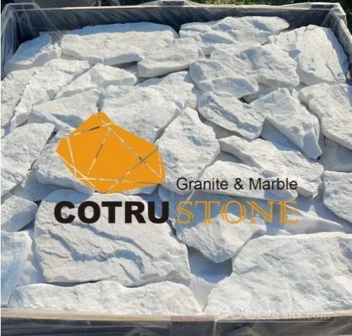 Narural Pure White Quartz Random Cladding Stone