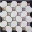 artistic mesh mixed resin shell floor tile