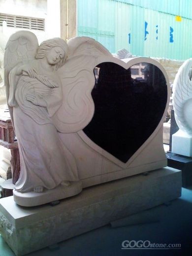 Single + Heart tombstone