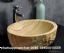 yellow sandstone round wash basin stone vessel sinks