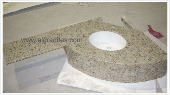 giallo cecilia granite vanity top