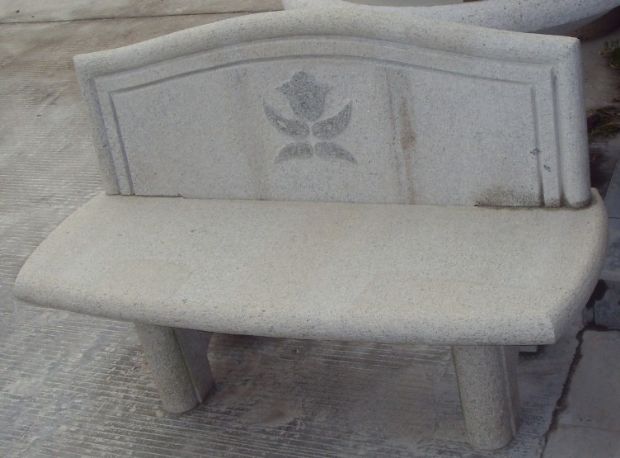 white stone desk and chair