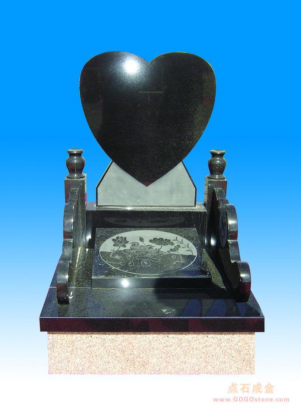 black granite monument
