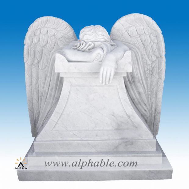 Marble angel statue