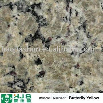 Butterfly Yellow granite,granite slab