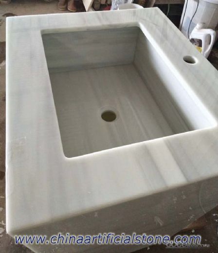 Grey Wood Vein Nanoglass  Vanity tops