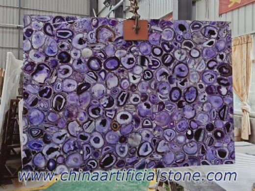 Purple Agate Semi Precious Stone Translucent Panels