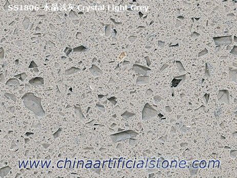 Light Grey Sparkle Grey Stellar Grey Galaxy Quartz Slabs