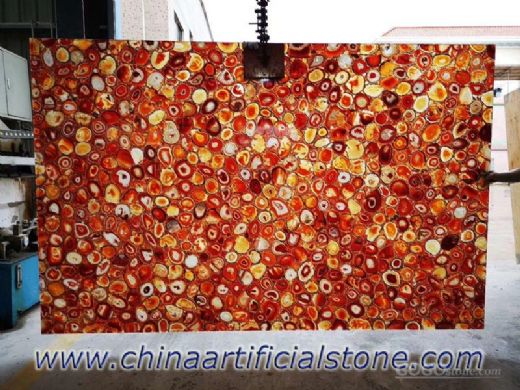 Backlit Agate Semi Precious Stone Slabs