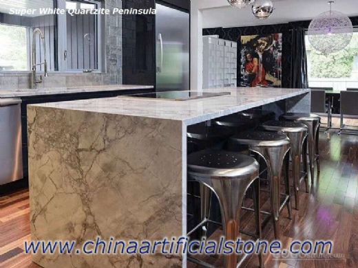 Brazil Super White Quartzite Countertops