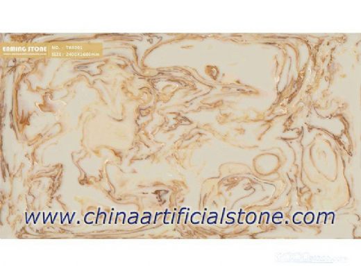 Artificial Translucent Faux Onyx Stone Slab TR8001