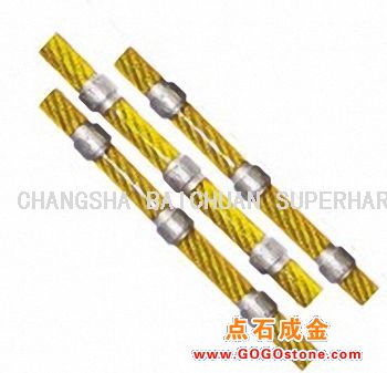 Diamond wire-saws for marble block squaring