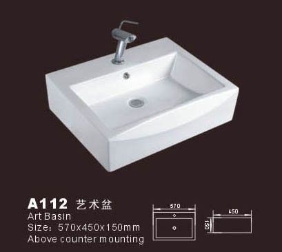 White sink