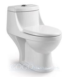 Washdown one-piece toilet