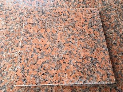 Classical red granite block for floor
