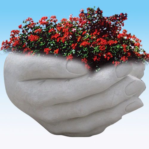 garden stone - flower pot