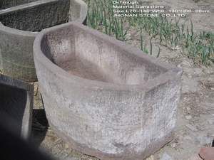 antique stone trough