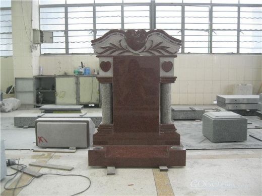 Traditional granite headstone for grave,memorial