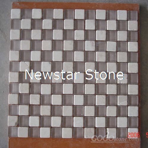 Mosaic with Glass,12”x12”,bathroom wall mosaic tile, paving mosaic