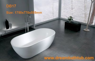 Solid surface bathtub
