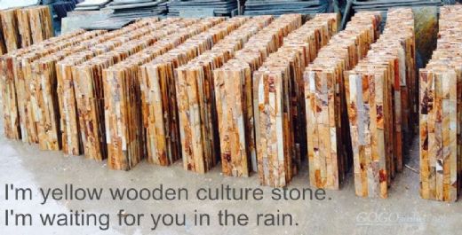 Yelloe Wooden Culture Stone