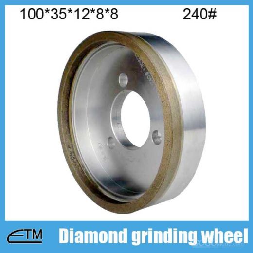 10pcs 3# full rim sintered metal bond diamond grinding wheel for glass straighline edging machine