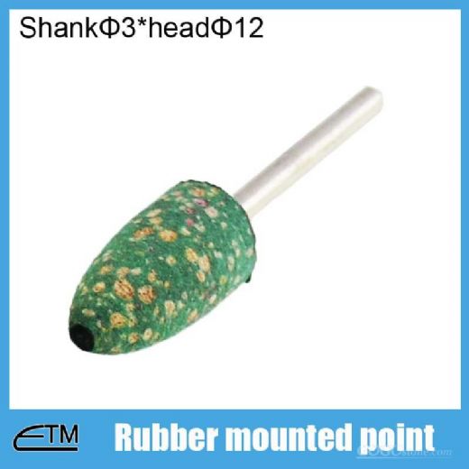 100 pcs cone shape rubber abrasive mounted point taper wheel for internal polishing