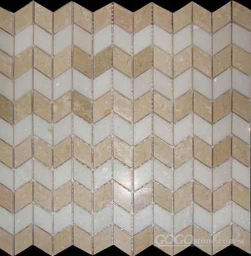 Stone Mosaic Tile With Mesh-Back