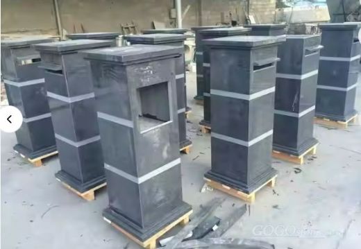Chinese Bluestone Free Standing Postbox Mailbox for Garden