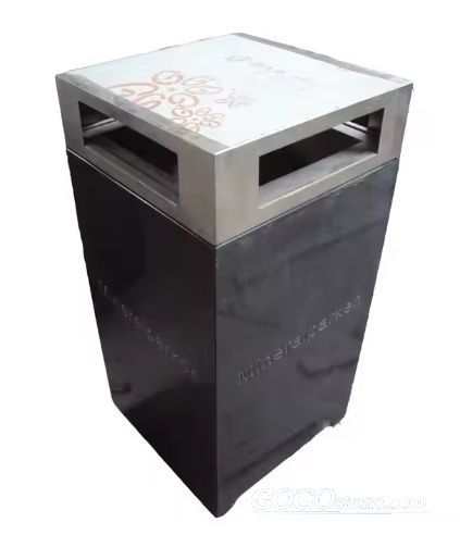 Granite Outdoor Trash Bin