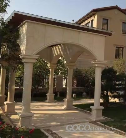 Marble Stone Home Gate Pillar Design