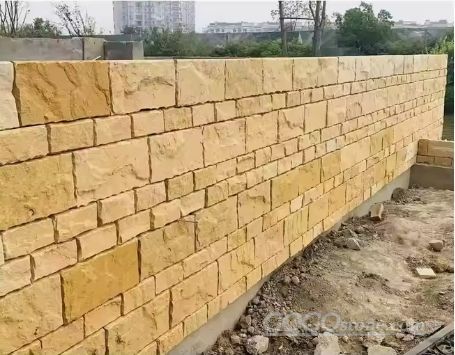 Outdoor Exterior Fence Wall Cladding Sandstone