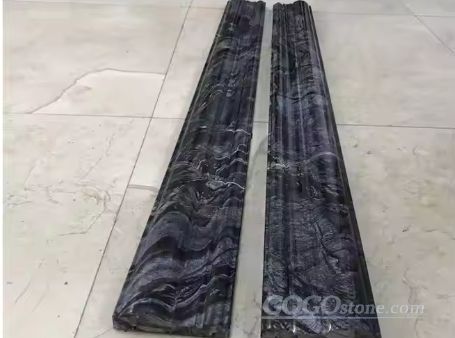 Marble Black Pencil Liner Border Tile