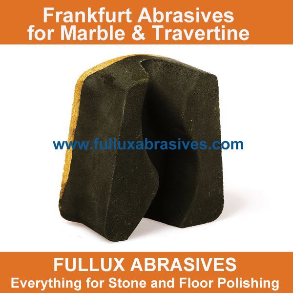 Synthetic frankfurt abrasives for travertine