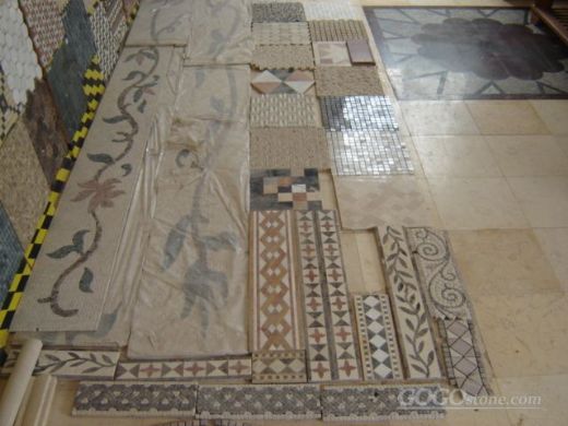 Flooring mosaic tile