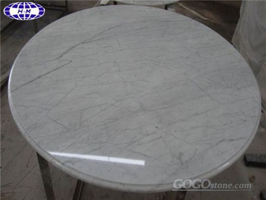 Carrara White Marble Table Top