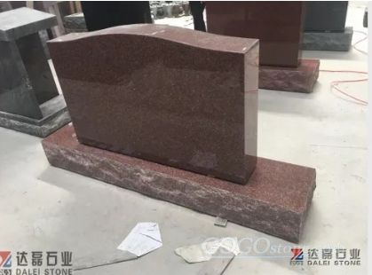 Imperial Red Granite Monument Upright Tombstone