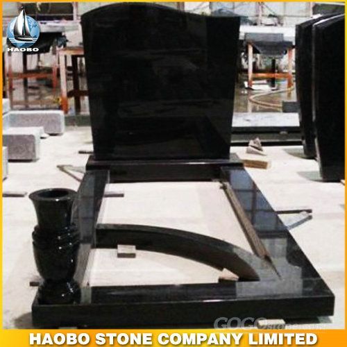 Black Granite Tombstone Haobo