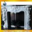White Marble Stone Fireplace Carving