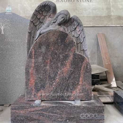 Hilamaya SRE Granite Angel With Heart Shaped Headstone