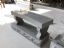 Grey granite bench
