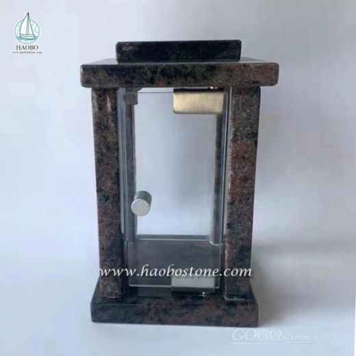 Granite Electronic Remote Control Cemetery Lamp