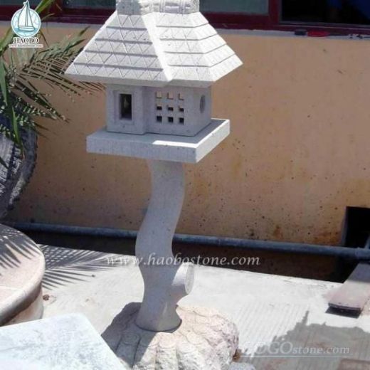 Japanese Style Oriental Garden Granite Stone Lantern
