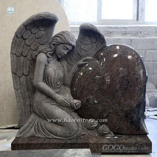 Paradiso Granite Winged Weeping Angel